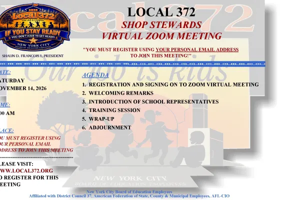 Local 372 Shop Stewards Training
